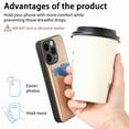 thumbnail image 3 of Cards Holder Wallet Case for Apple iPhone 7 / 8 / SE 2022 & 2020, PU Leather Slim Fit Shell Vintage Cards Slots Ring Holder Stand Easy Grip Phone Case for iPhone 7 / 8 / SE 2022 & 2020, Khaki, 3 of 6