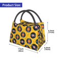 thumbnail image 2 of Fotbe Retro Vinyl Records Bolsa Térmica Portátil con Estampado, Bolsa de Entrega de Alimentos Aislada, Bolsa Reutilizable de Gran Capacidad para Comidas y Supermercado, 2 of 6