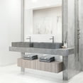 thumbnail image 5 of Orvieto Gothic Gray Concreto Stone 15 in. L x 24 in. W x 5 in. H Rectangular Vessel Bathroom Sink, 5 of 11