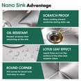 thumbnail image 5 of 32 Inch Nano-Coated Drop-in Kitchen Sink, 304 Stainless Steel 50/50 Double Bowl with Accessories, 5 of 9