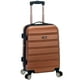 thumbnail image 1 of Equipaje de mano rígido Luggage Rockland Melbourne de 20 pulgadas, color marrón, 1 of 4