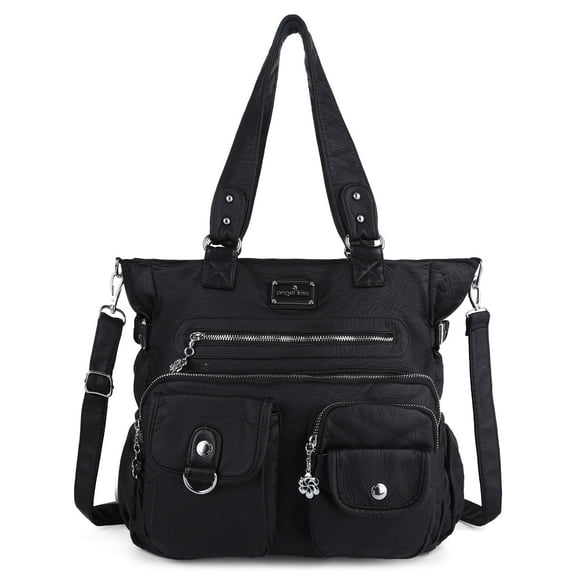 Angelkiss Purses Handbags for Women PU Tote Satchel Bags for Women Pockets Shoulder Bag