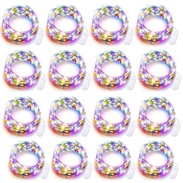 Paquete de 16 Luces LED de Hadas SOCO 3m 30 LED IP65 Impermeables