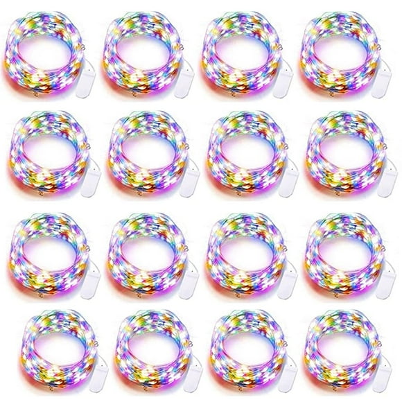 Paquete de 16 Luces LED de Hadas SOCO 3m 30 LED IP65 Impermeables