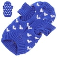 thumbnail image 4 of KAKOWELY Suéter de punto para perros pequeños, ropa para perros pequeños, suéter con estampado de corazones para cachorros, suéter de punto para perros pequeños (talla XS), 4 of 5