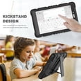 thumbnail image 7 of XYX Case for Samsung Galaxy Tab A 8.0 inch (SM-T290/SM-T295), Dual Layer Slim Heavy Shockproof Rugged Protective Cover Case with Kickstand (Black), 7 of 7