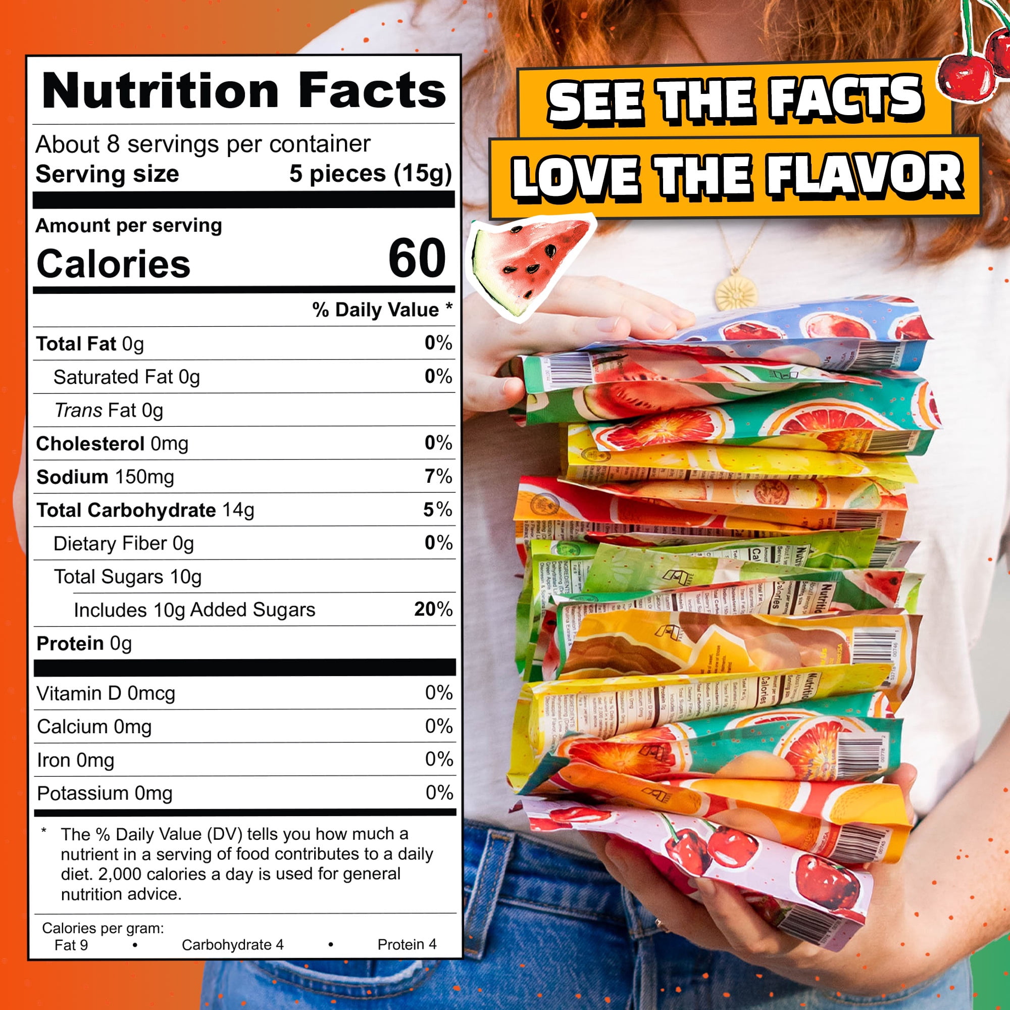 Variety pack 5 flavors Tamalitoz - Mango, Watermelon, Tamarind, Cucumber, Pineapple