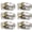 Brushed Nickel, variant on 10 Pack Matte Black Privacy Door Knobs Interior, Classic Round Shape Bedroom Doorknobs with Lock, Keyless Modern Design Door Lockset for Bathroom and Bedroom
