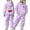 O10-Purple, variant on Ulitacool Outfits For Girl Long Sleeve Tracksuit Graphic Prints Hoodie Pants Leisure Toddler Playsuit 4-5 Years Purple