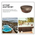 thumbnail image 6 of Monyance Bathtub Protector Round Hot Tub Cover Waterproof Outdoor Spa Cover 200x30cm Coffee(78.74X78.74X11.81Inches), 6 of 10
