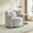 Ivory, variant on Lifestyle Solutions Bryson Modern Storage Chair, Ivory Chenille Fabric
