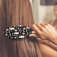thumbnail image 3 of Halloween Ghost Pumpkin Pattern Hair Brush,Girls Detangling Hair Brush,Glide Through Tangles with Ease for Wet & Dry Hair,8.8"X2.8", 3 of 7