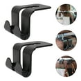 thumbnail image 1 of Raindrops 4Pcs Universal Car Back Seat Hooks Compact Black Headrest Hangers for Extra Storage, 1 of 8