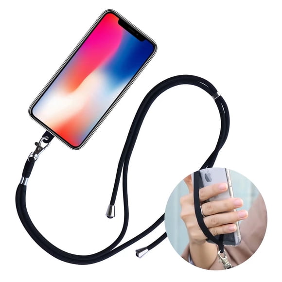 ROCONTRIP Phone Strap Crossbody Phone Lanyard with Silicone Phone Patch and Adjustable Lanyard Neck Strap and Strong Hook for Most Smartphone Safety Compatible with iPhone Samsung Huawei Redmi