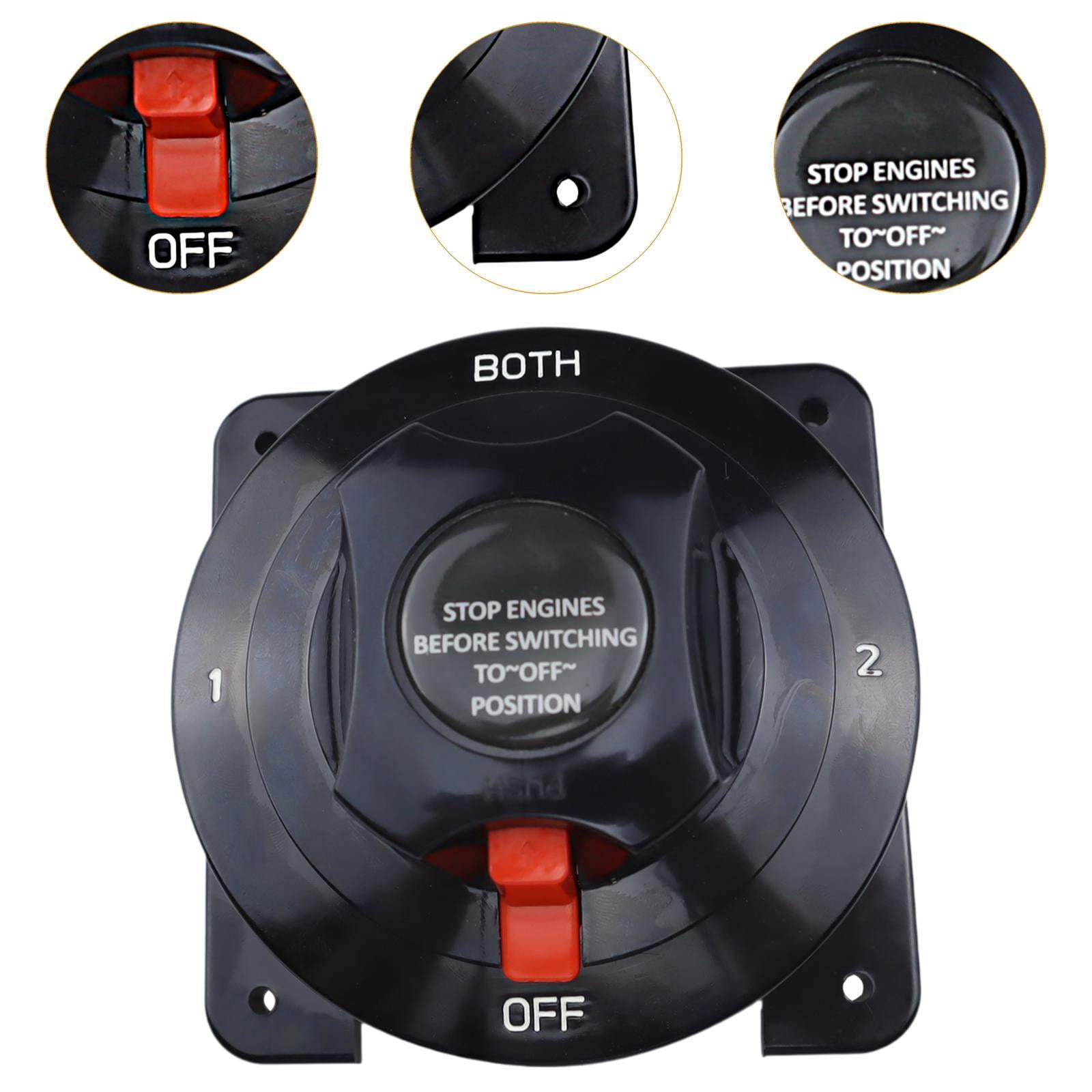 Wzmzjy 300A 6-32V on Off Battery Switch Battery Switch Disconnect with Knob for Trailer