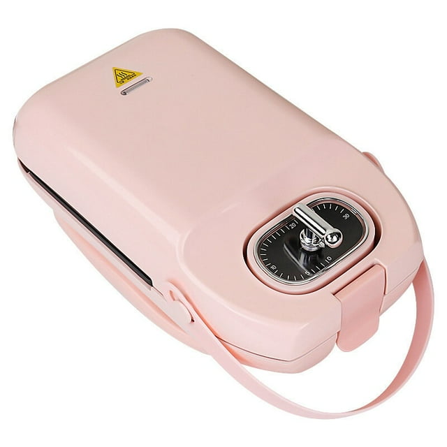 Electric Waffle Maker Iron Sandwich Maker Machine Bubble Egg Cake Oven Breakfast Waffle Machine 700W - LQ-3003A - Pink