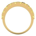thumbnail image 5 of 1 ctw Wedding Band for Women - 18K Yellow Gold Natural Citrine Stackable Eternity Ring, 5 of 6