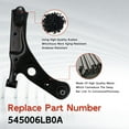 thumbnail image 6 of Front Lower Control Arm & Ball Joint Assembly Passenger for 20-24 NISSAN SENTRA, 6 of 10