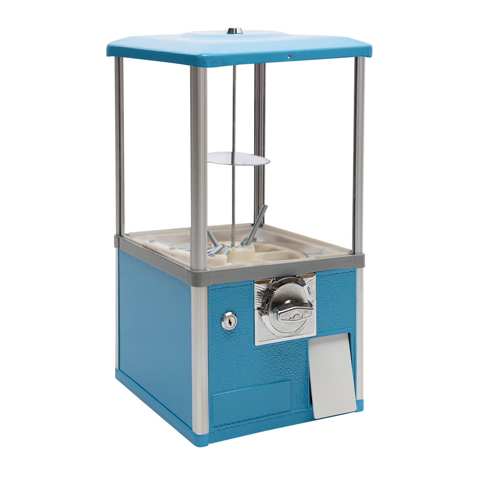 Kids Vending Machine-20.87" Height Commercial Candy Gumball Machine-Big Capsule 25-cent Vending Machine-for Game Stores and Retail Stores, Applicable Coin Size 1.04 * 0.08in