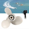 thumbnail image 2 of for Yamaha 9.9-15HP 63V-45945-10-EL 9-1/4 x 9 Aluminum Alloy Marine Outboard Propeller 8 Spline Too, 2 of 5