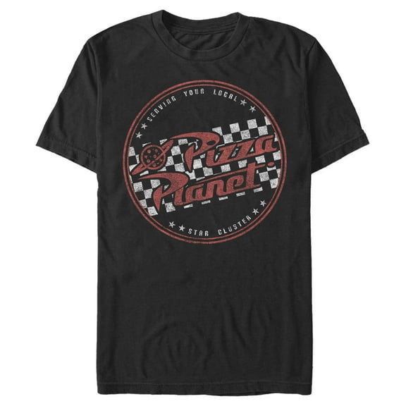 Men's Toy Story Serving Local Pizza Planet Graphic Tee Black 1X Big Tall