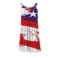 thumbnail image 5 of Pompotops Femmes Été Casual V-Cou Manches Longues Floral Imprimé Fendue Boho Robes, 5 of 5