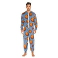 thumbnail image 5 of Adult Christmas Onesie Basketball Bow Adult Zipper One-Piece Pajamas Unisex Pajamas with Pockets, 5 of 6