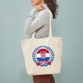 thumbnail image 3 of CafePress - Croatia Wreath Tote Bag - Unisex Canvas Tote Bag, Beige, 1-Piece, 3 of 7