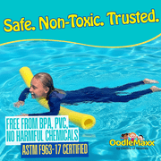 Oodles of Noodles OodleMaxx Giant Noodle - 54 inch Large Pool Noodle - Extra Thick for Swimming, Exercise, Crafts & More. (Black, 1-Count)