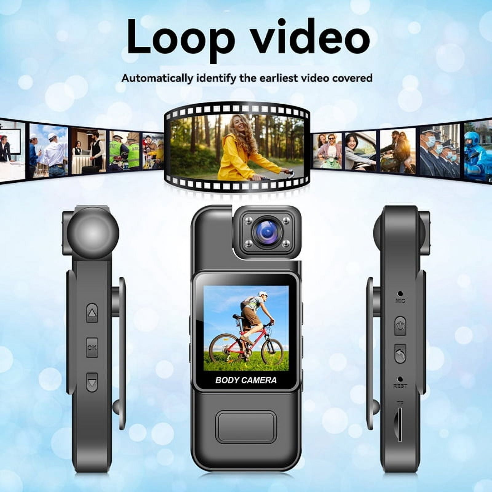 Wifi Mini Camera 4K HD Digital Video Recorder 180° Rotatable Lens Portable Action Camera Recorder 128G