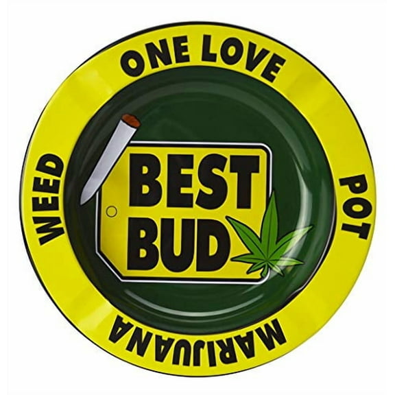 Metal Ashtray One Love Ashtray Cigarette Ashtray - 5.5 inches diameter smoking cigarrates astray