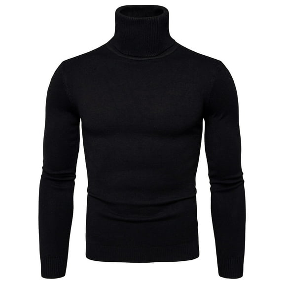 JTieacloth Men's Basic Pullover Sweaters Slim Fit Turtleneck Long Sleeve Lightweight Sweaters Casual Knitted