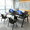 Black, variant on 1Person Office Cubicle Desk,Privacy Panels Built-in Power Supply, Cubicle Workstation with Cable Management Cubicle Storage Shelves for Commercial Workspace Office,WhiteB