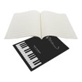 thumbnail image 1 of EIGTHTAIL2 Livres Carnet de Composition Musicale Portable Carnet de Musique Papier pour Piano Carnet de Manuscrits Carnet pour Guitariste Carnet Ligné (A4), 1 of 8