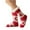 Red, variant on JeashCHAT Women Winter Thick Slipper Socks With Grippers Non Slip Christmas Warm Fuzzy Socks