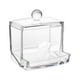 thumbnail image 1 of Porta hisopos acrílico Portátil Transparente Almohadilla de maquillaje Recipiente para cosméticos Organizador de joyas, 1 of 8