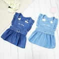 thumbnail image 3 of Daxin Dog Harness Dress,Summer Breathable Lightweight Denim Pet Clothes for Small Medium Girl Dogs Cats Accessories, 3 of 6
