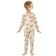 thumbnail image 3 of joogoo Corgi Dogs 2 Piece Long Sleeve Tee and Pants Cotton Pajama Set 8Y, 3 of 7