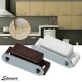 thumbnail image 4 of Spencer Pack of 20 Magnetic Cabinet Door Latch Heavy Duty Furniture Door Catches Closures for Kitchen Cupboard Stop Self-Aligning Magnet Latch "Brown", 4 of 7