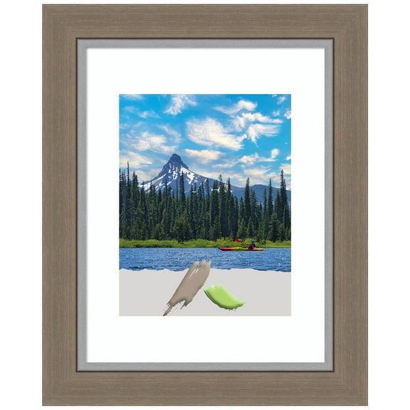 Eva Brown Narrow Picture Frame, Photo Frame, Art Frame