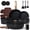 Black, variant on Carote 21-Piece Nonstick Pots and Pans Set, Ceramic Cookware Set with Detachable Handle and Lids, Induction Compatible, Blue