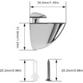 thumbnail image 2 of Glass Shelf Wall Brackets, 2 Adjustable Wall Mounted Glass Clamps with 4 Screws, Smooth and Stable, 3-10mm Thick Glass, for Shelves and Chair Corners, 2 of 5