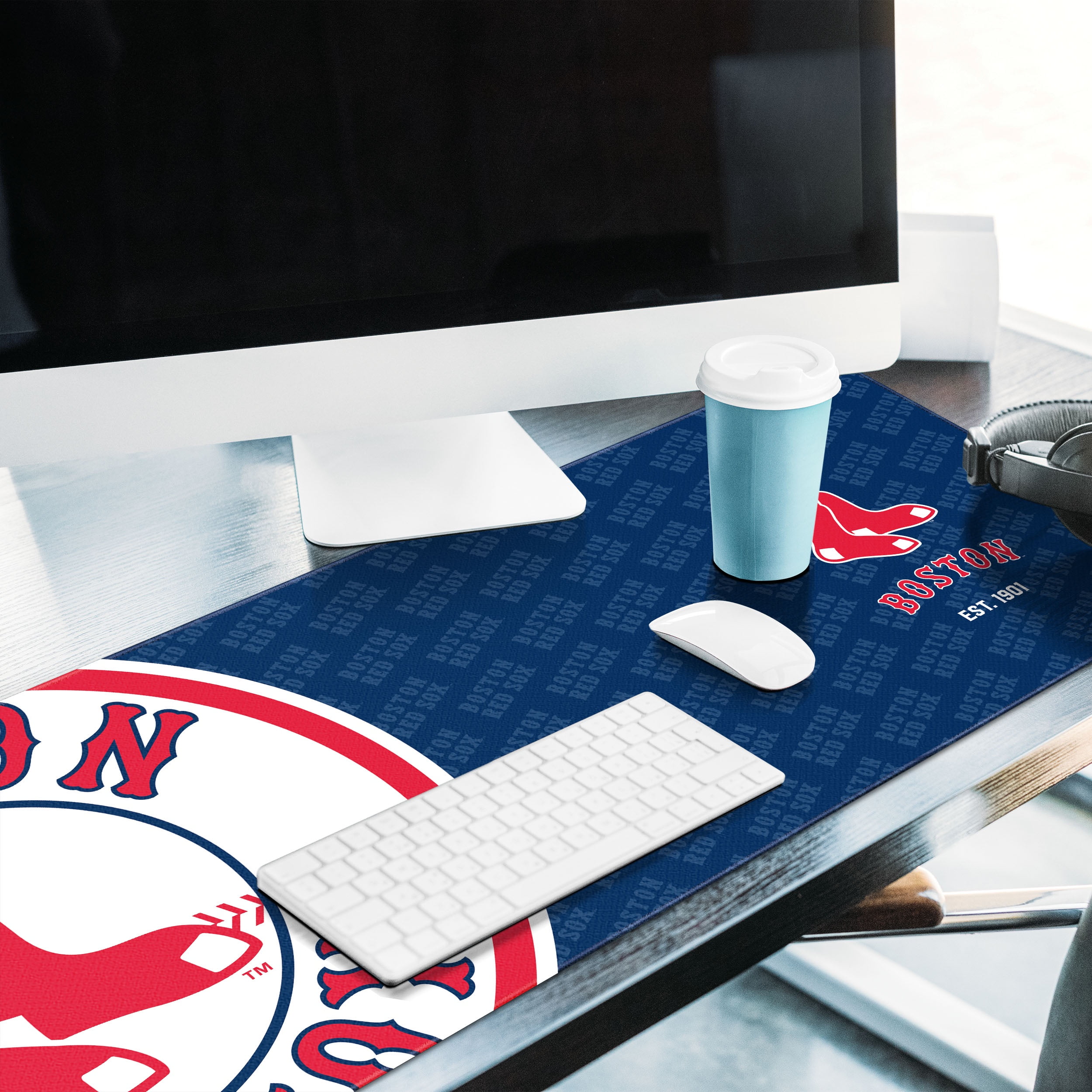 YouTheFan MLB Boston Red Sox Logo Series Desk Pad