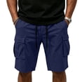 thumbnail image 6 of Cargo Shorts for Men Relaxed Fit Wide Leg Classic Work Shorts Outdoor Bike Travel Workout Hiking Short Summer Clothes, 2XL, 6 of 9