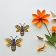 thumbnail image 4 of unbranded 1Jgo De Pegatinas Para Pared De Abejas Con Doble Capa 3D Y Acabado Detallado, 4 of 6