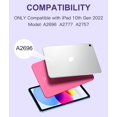 thumbnail image 2 of Funda de teclado compatible con Harvopu para iPad 10th Gen 10.9" 2022, 2 of 8