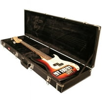 GATOR CASES GW-BASS GUITAR WOOD CASE W/ COMPARTMENT & CHROME-PLATED HARDWARE NEW