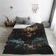 thumbnail image 5 of Balery Vintage Ornate Skull Manta de Felpa Suave y Acogedora – Cobija de Franela Aterciopelada para Cama, Lavable y Cálida para Sofá, Mascotas, Transpirable-60"x50", 5 of 7