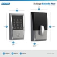 thumbnail image 3 of Cerradura inteligente Schlage WiFi Deadbolt con llave de inicio de Apple, 3 of 5