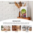 Spring Flowers Summer 2 Piece Wood Decorative Bookends 6.7x4.2 in, Book ...
